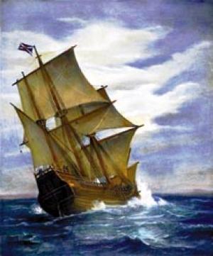 La Mayflower in mare